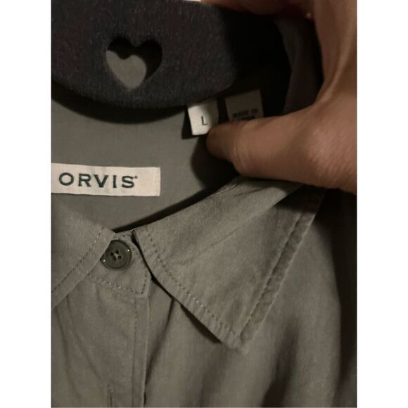 Orvis 100% Silk Button Down Size Large Pink - Picture 8 of 11